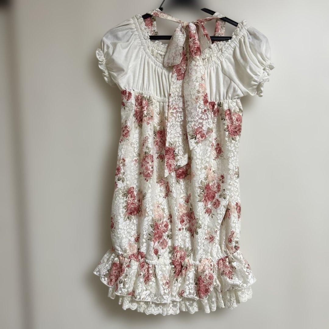 希少 平成 LIZLISA オフショルダーチュニック 姫ロリ 姫ギャル