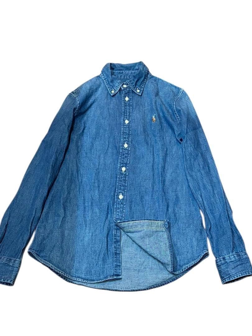 【未使用級✨】ポロラルフローレン即完売ダンガリーシャツデニムシャツマルチポニー