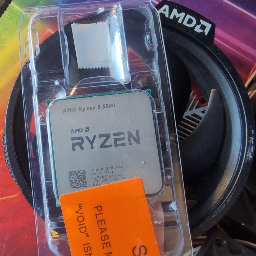 AMD RYZEN5 5500 CPU AM4 中古完動品 ファンおまけ
