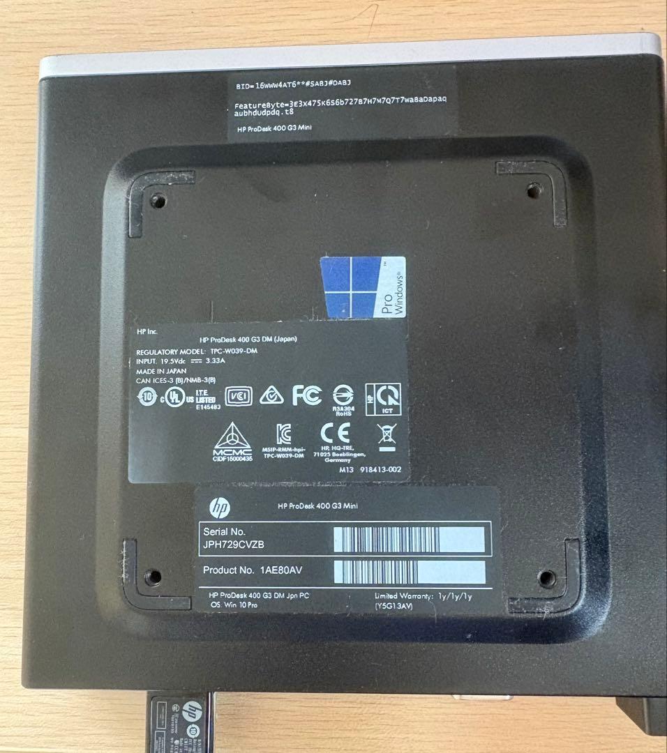 Saripudin 　ProDesk 400 G3 ミニPC