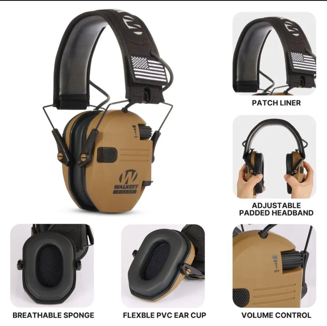 サバゲーマー必見！WALKER'S RAZOR　電子イヤーマフ　デザート