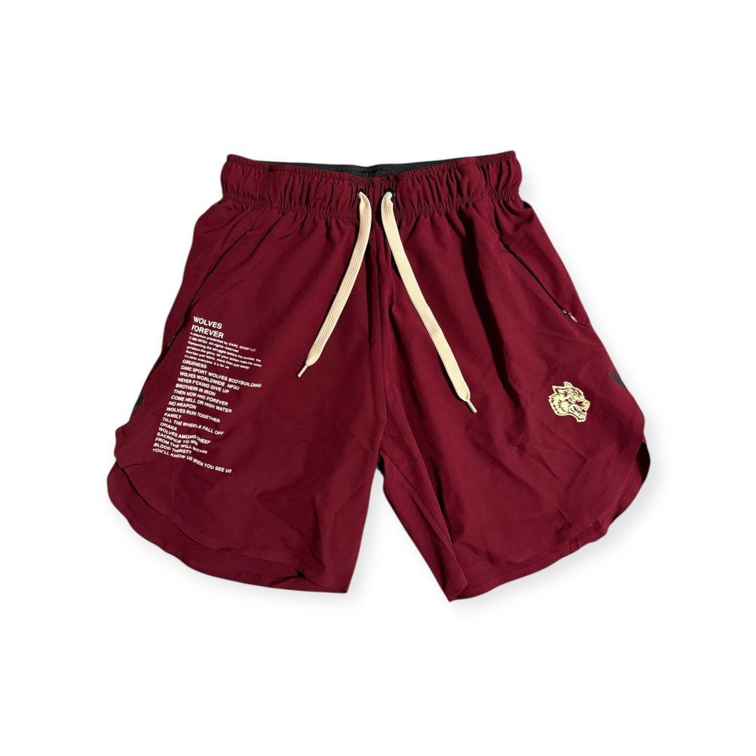 ダルクスポーツ　darksport 希少　バーガンディ ショートパンツ