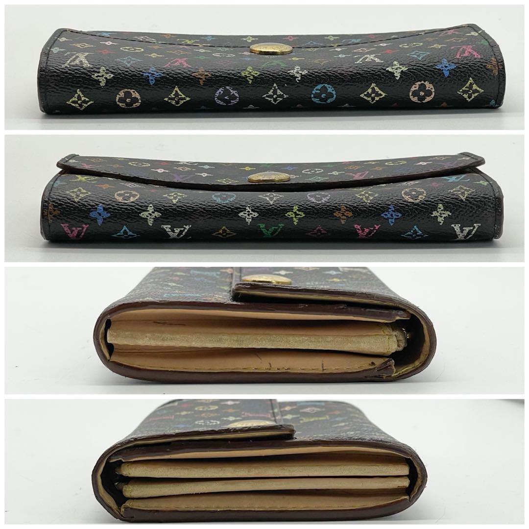 ルイヴィトン　ポルトフォイユ　サラ　モノグラム　マルチカラー　長財布　二つ折り