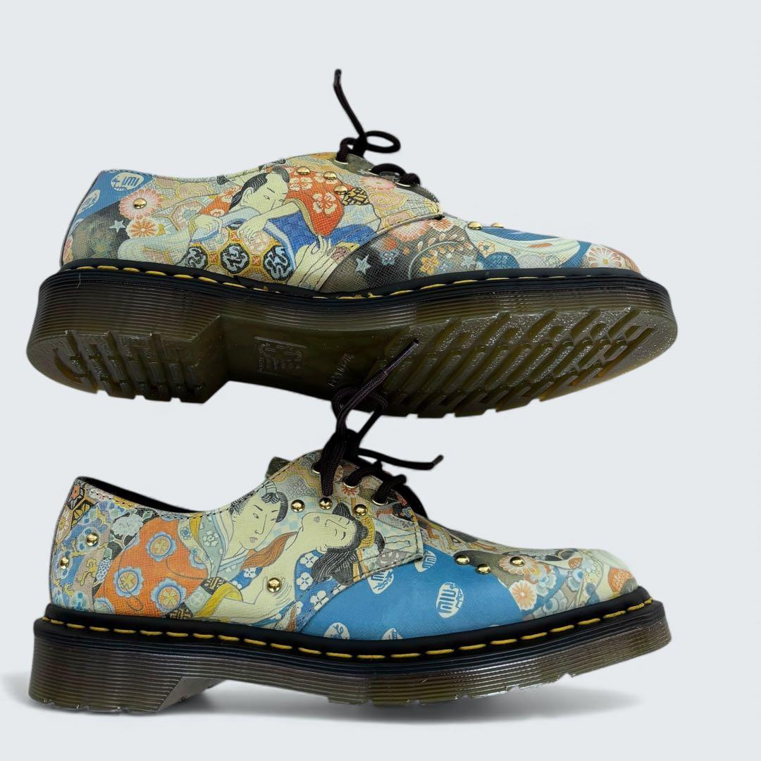 未使用級　ドクターマーチン　浮世絵 コラボ　JAPAN 3ホール　革靴