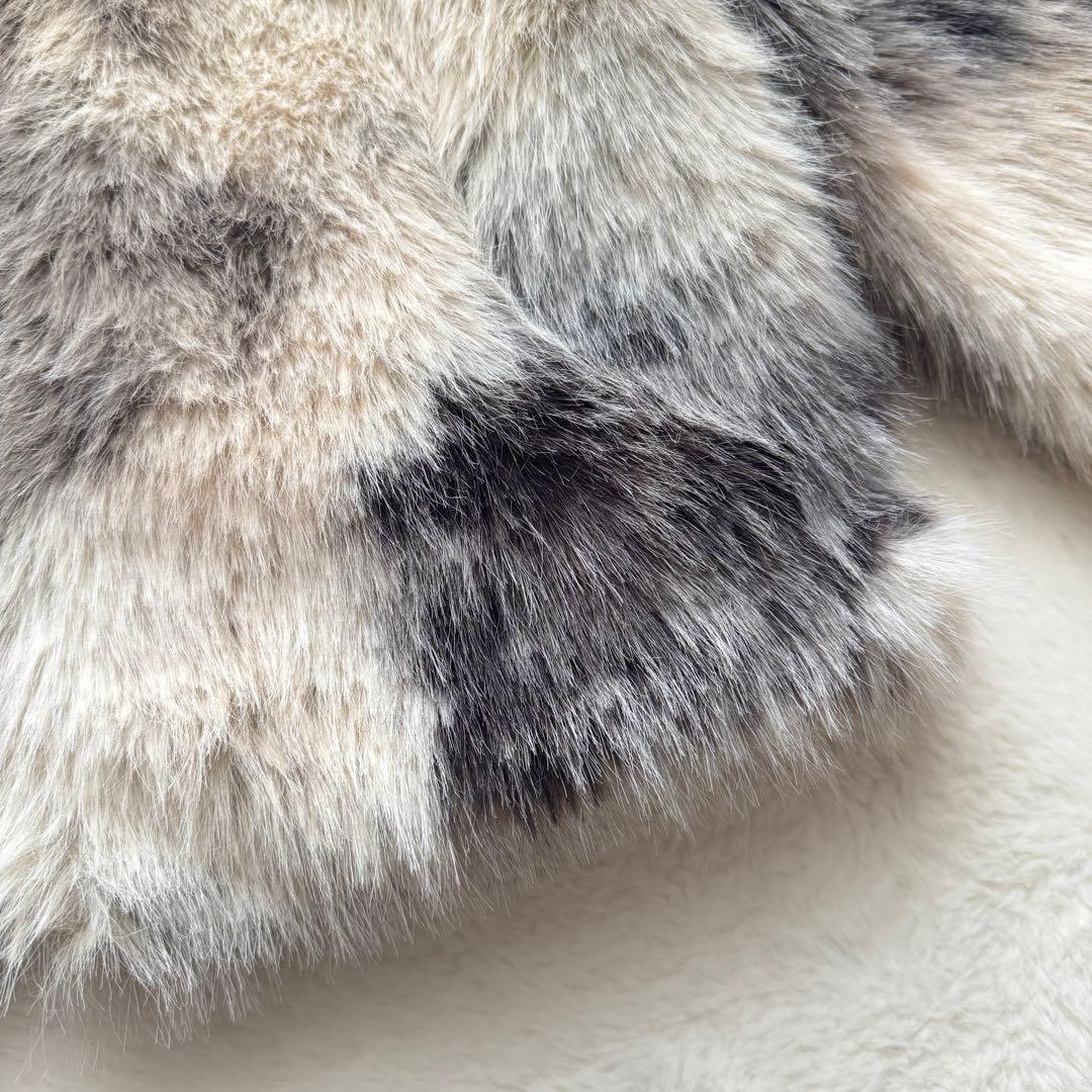 【新品タグ付き】JEANASIS MIXカラーファーブルゾン