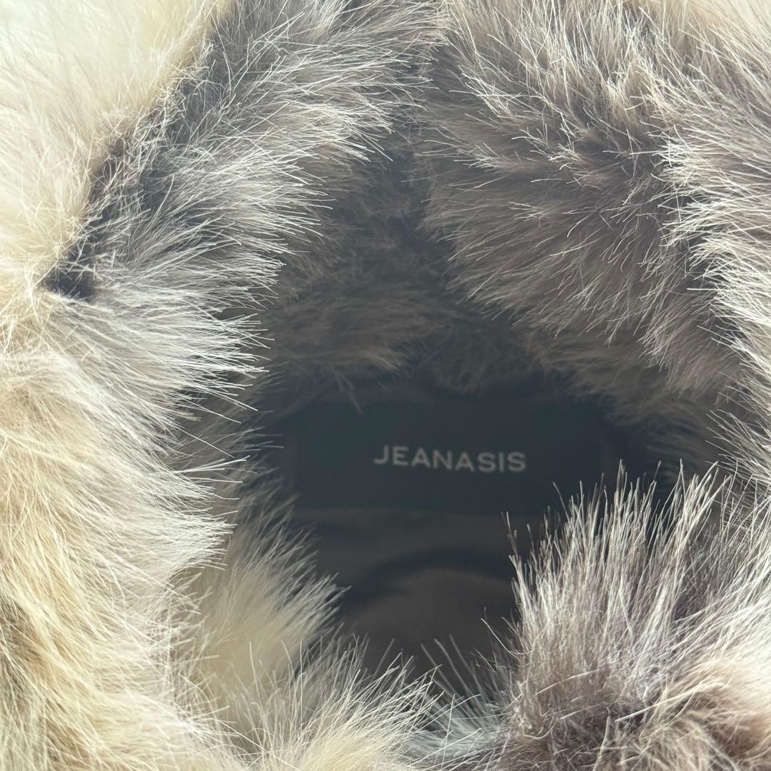 【新品タグ付き】JEANASIS MIXカラーファーブルゾン