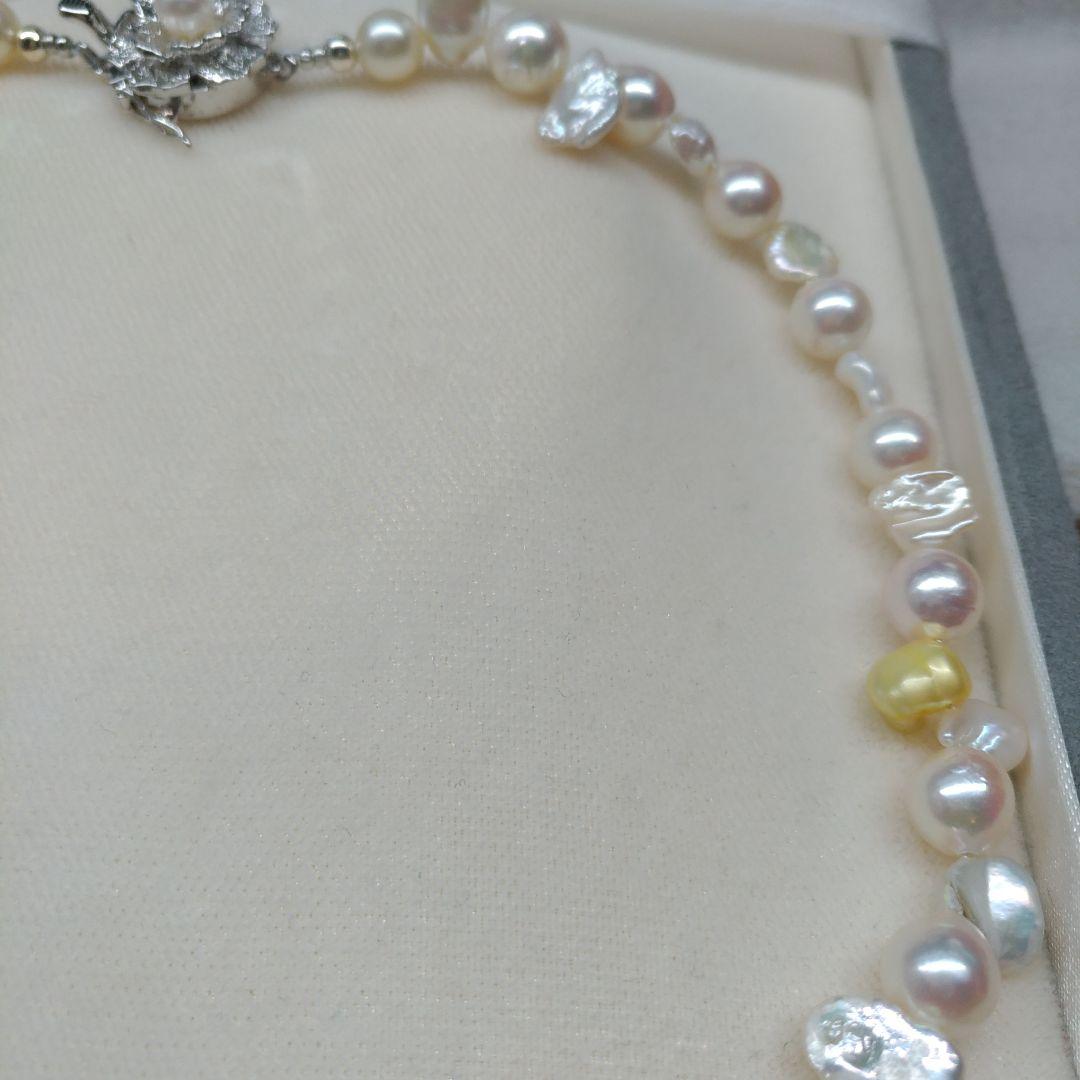 あこや本真珠と淡水ケシネックレス