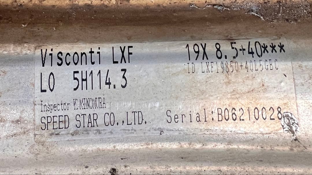 タイヤ・ホイール TANABE LXF Vienna 19x8J /8.5J 114.3 +40