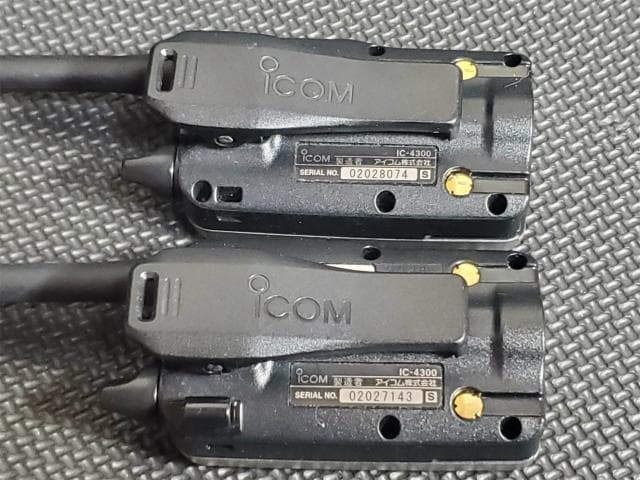 18 ICOM トランシーバー IC-4300 シルバー 2台 セット 無線機