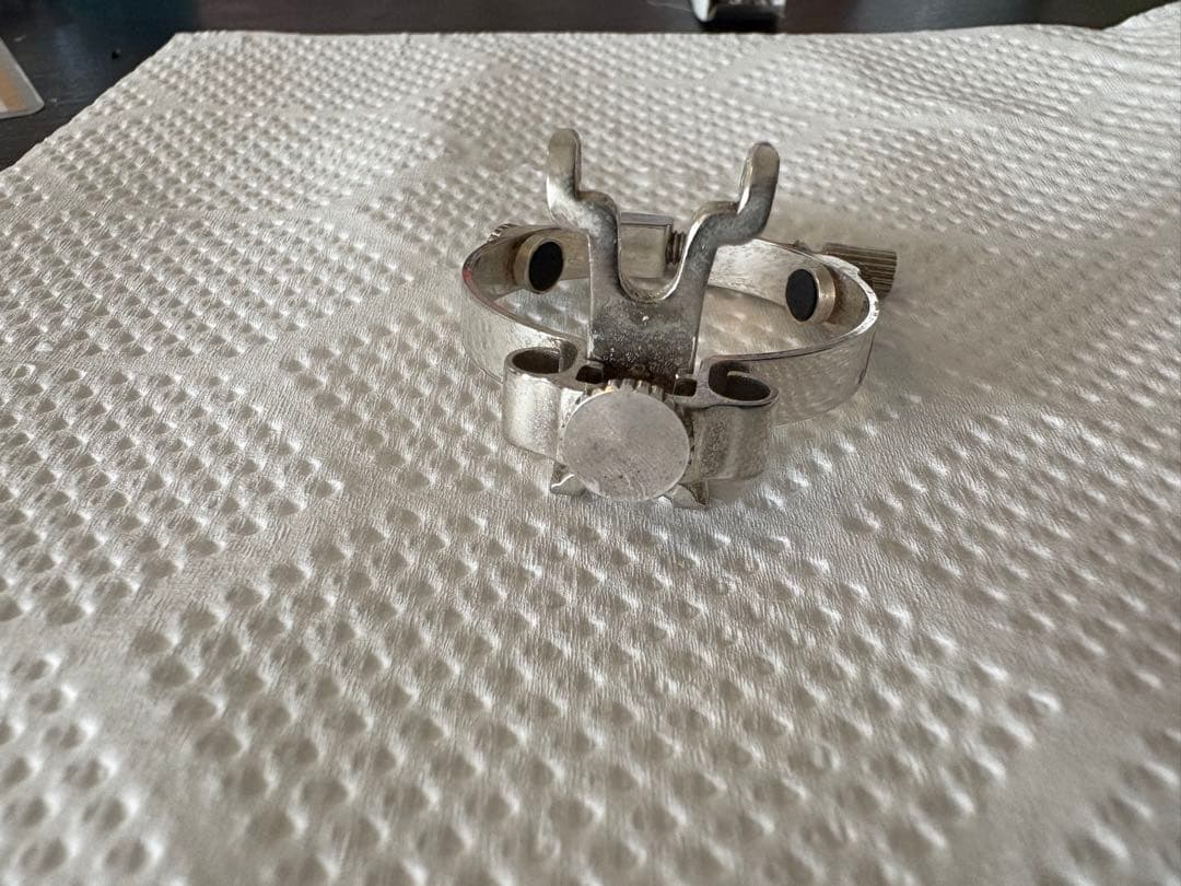 JLV 銀メッキ　バリトンサックス用リガチャー