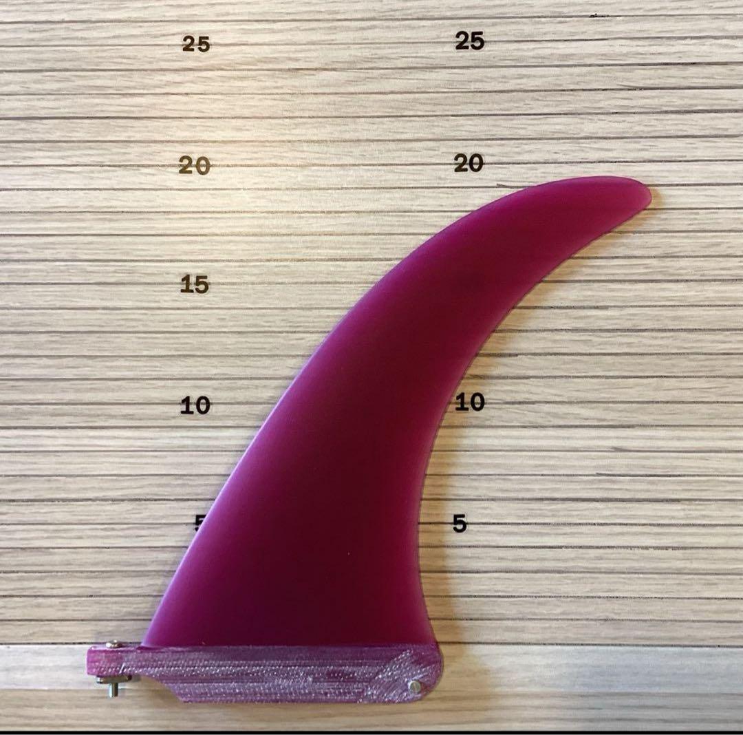 新品未使用シングルフィン7.5インチ　ボルドー、 スクリュー付き