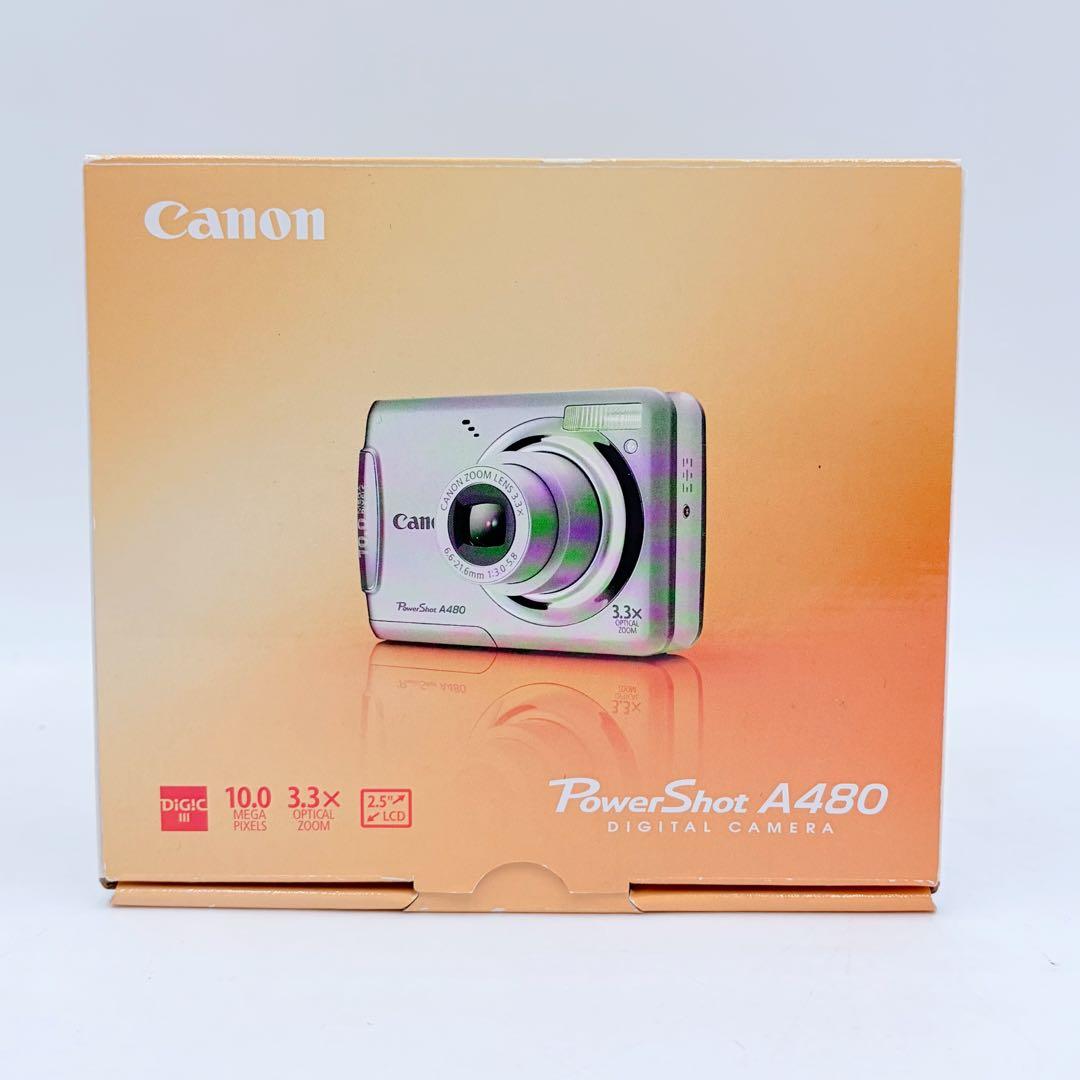 Canon PowerShot A480 シルバー コンデジ 元箱付き