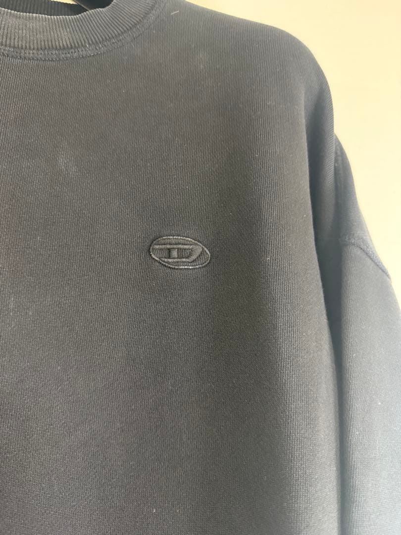DIESEL ブラック レイヤード スウェット