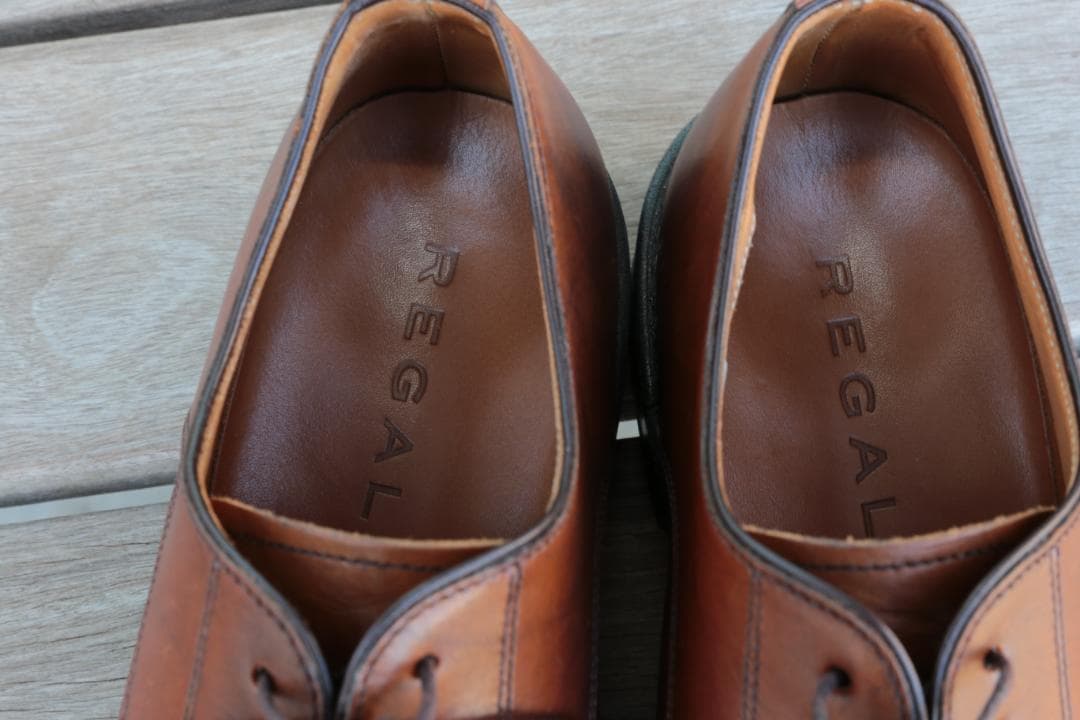 美品 1回使用 REGAL 25.5cm 品番JR47 等級CJ ブラウン