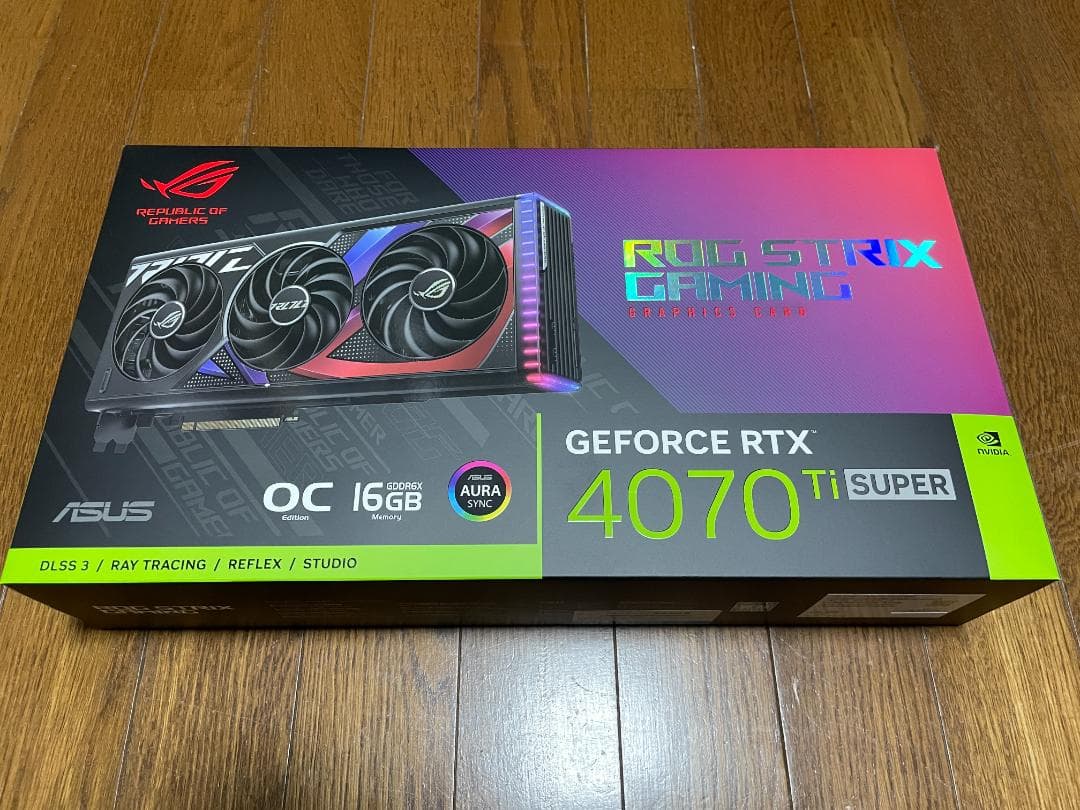 【中古品】ROG-STRIX-RTX4070TIS-O16G-GAMING