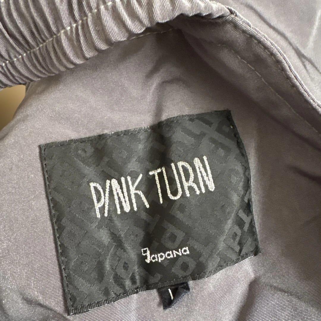 ピンクターン　スキーウェア　上下セット　ボルドー×グレー　Lサイズ