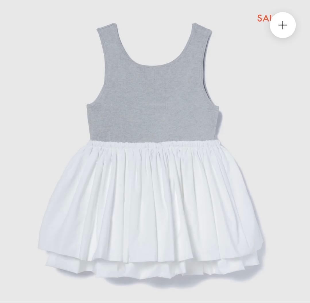 シールームリン　バルーンノースリーブトップス【グレー】