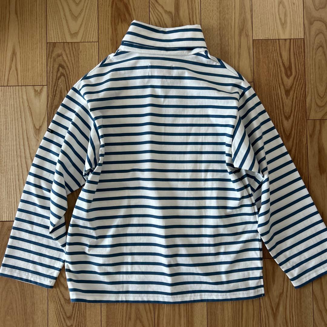 Outil ウティ TORICOT IBOS ボーダー タートル カットソー