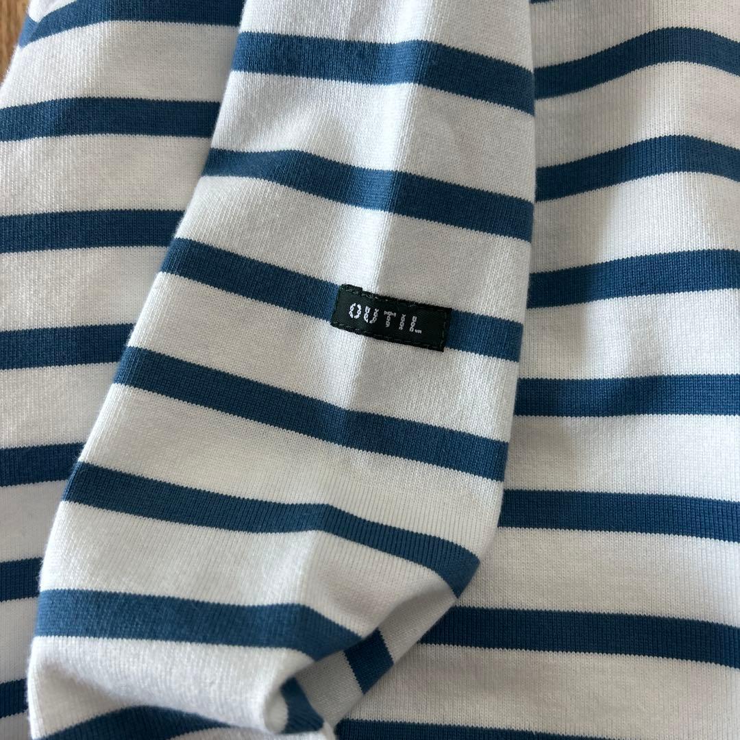 Outil ウティ TORICOT IBOS ボーダー タートル カットソー