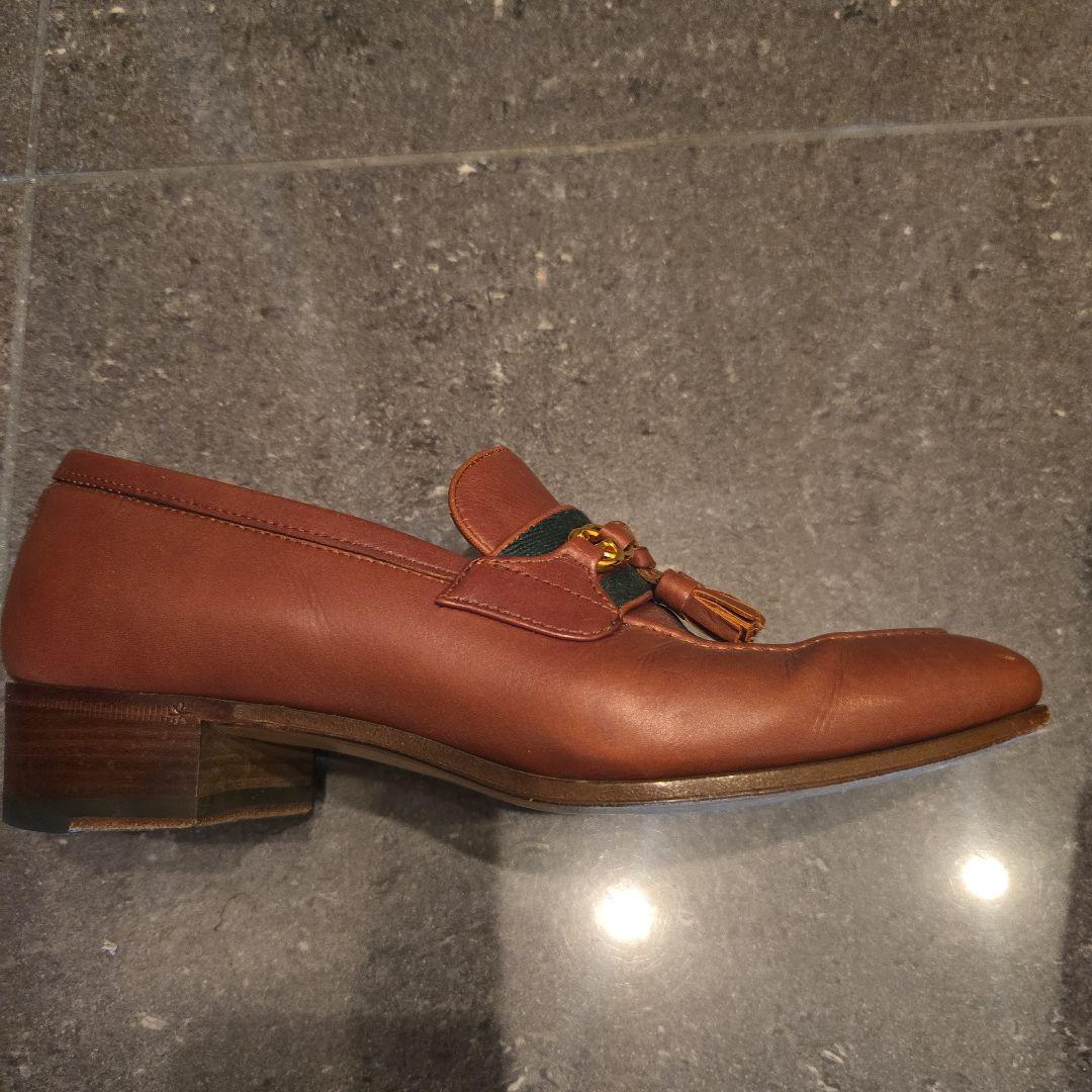 GUCCI ブラウンレザー ローファー