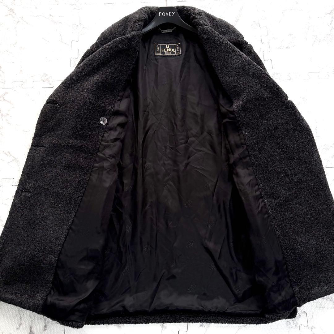美品✨FENDI フェンディ テディベア ボア ダブルブレスト Pコート 40