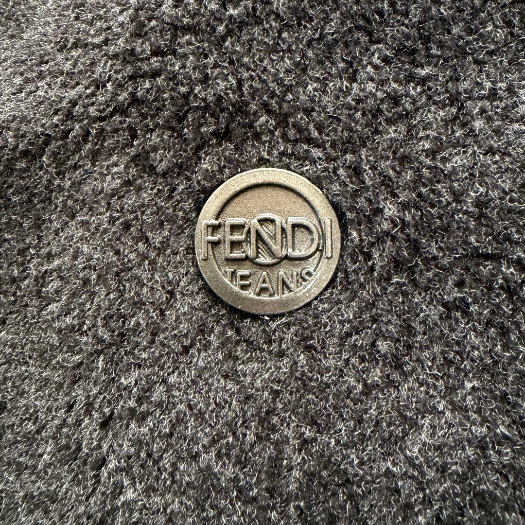 美品✨FENDI フェンディ テディベア ボア ダブルブレスト Pコート 40