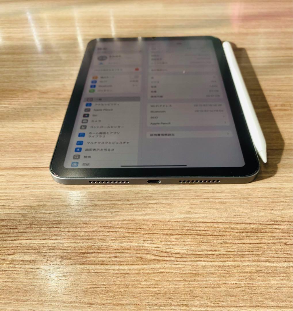 iPad mini 第6世代 スペースグレー , ★Apple Pencil付き