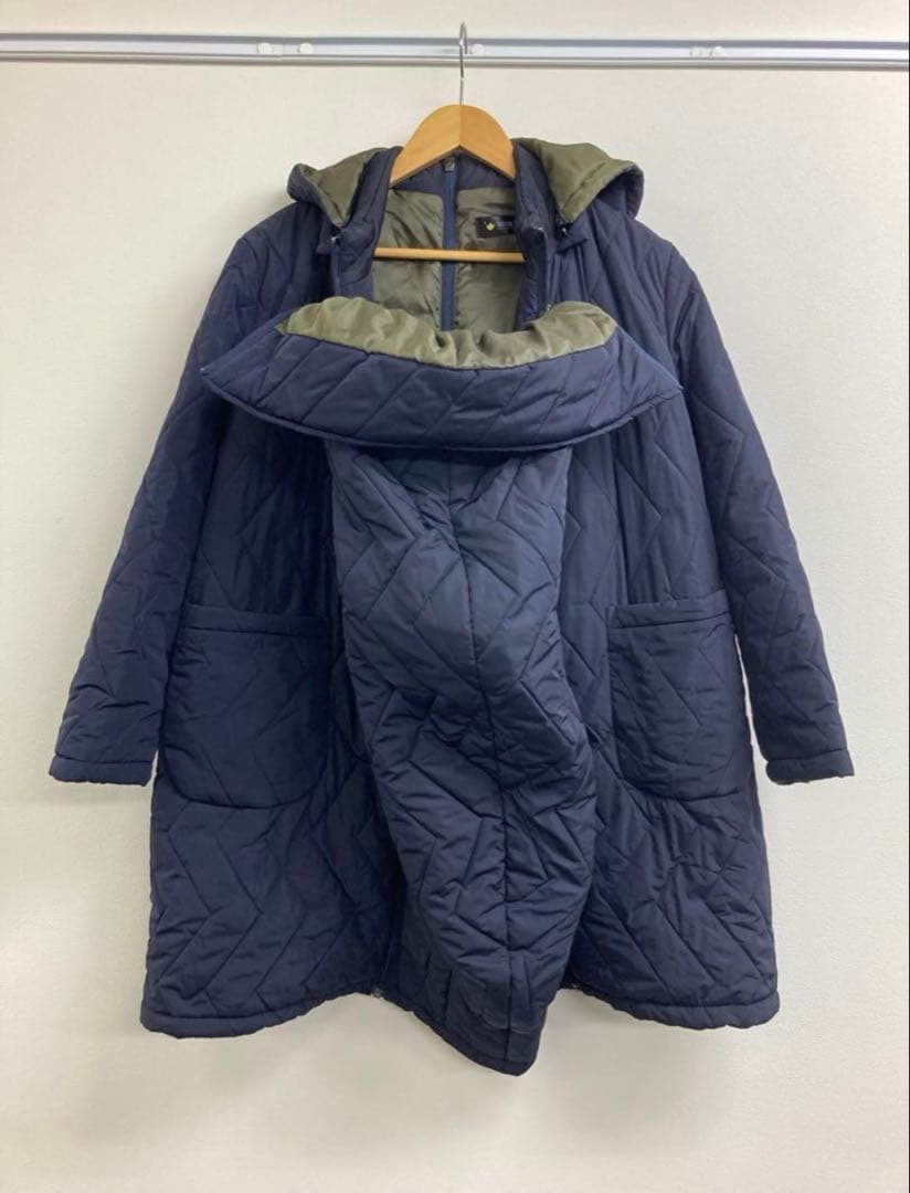 美品★Milk tea ステラ4way中綿ロングママコート