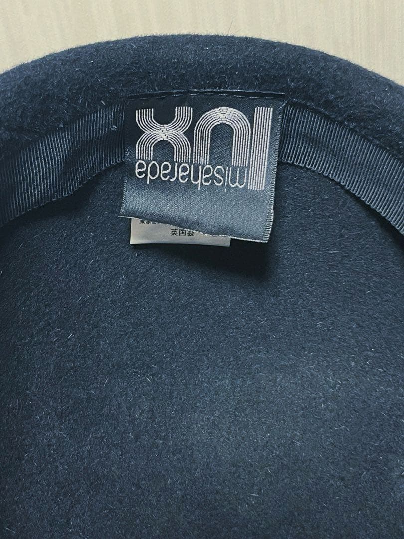 misaharada ミサハラダ ベレー帽 ラインストーンチェーン付き