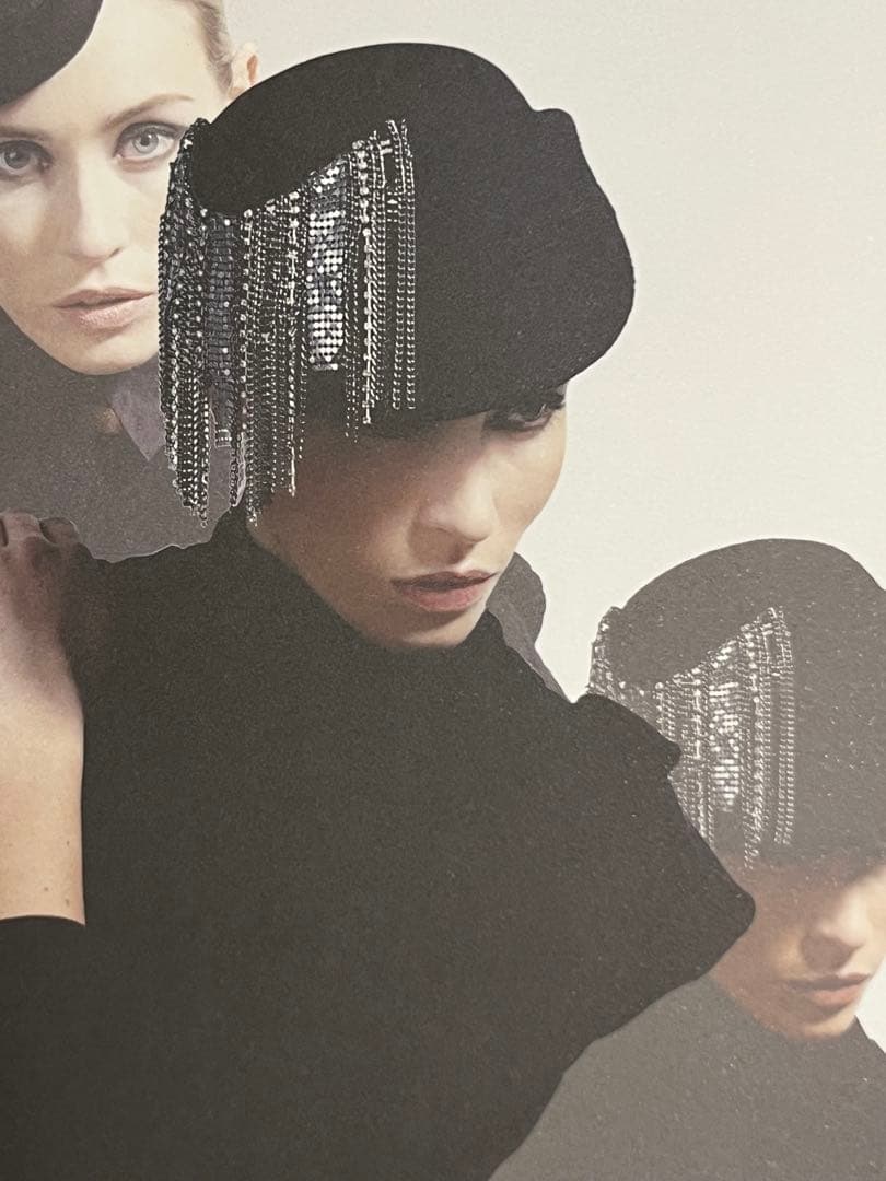 misaharada ミサハラダ ベレー帽 ラインストーンチェーン付き