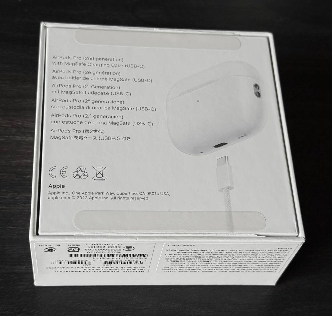 正常動作確認済み　AirPods Pro 2 USB-C　MTJV3J/A