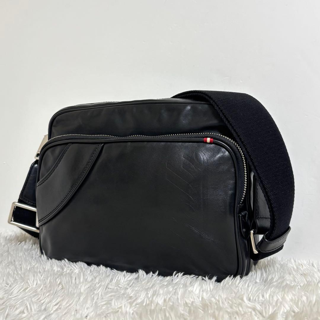 BALLY バリー ロゴ入り ショルダーバッグ レザー 斜め掛け