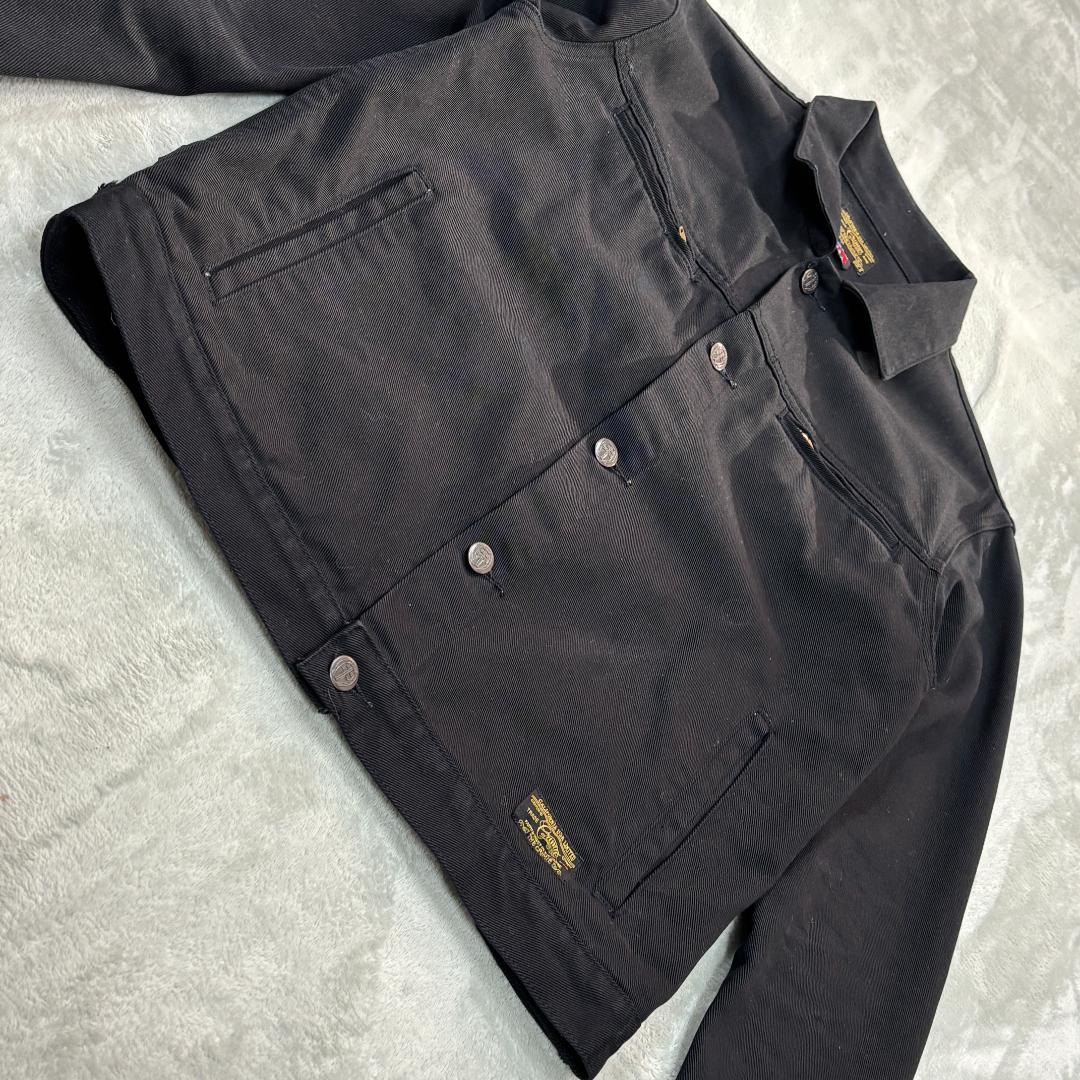 クライミー ブラックデニムワークジャケット サイズM メンズ ルード系 USA製