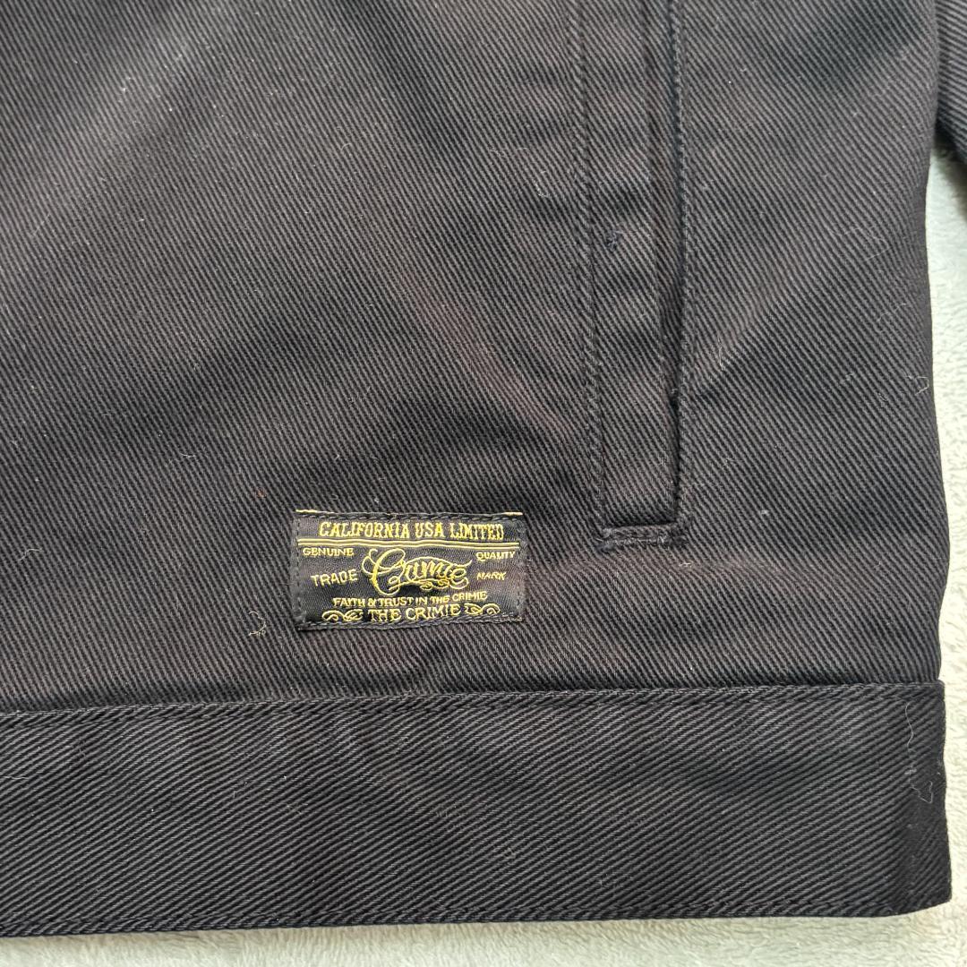 クライミー ブラックデニムワークジャケット サイズM メンズ ルード系 USA製