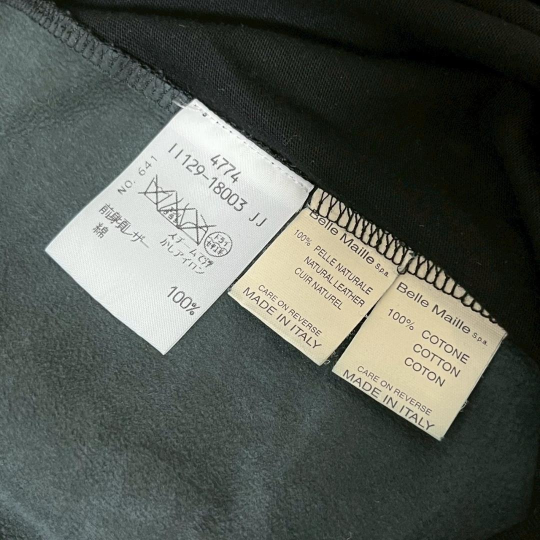 ALESSANDRO DELL ACQUA 異素材 レザープルオーバー N739