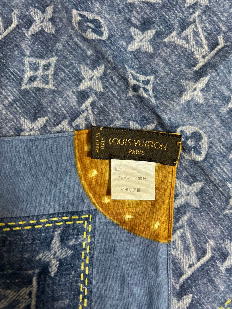 LOUIS VUITTON デニム調ハンカチ