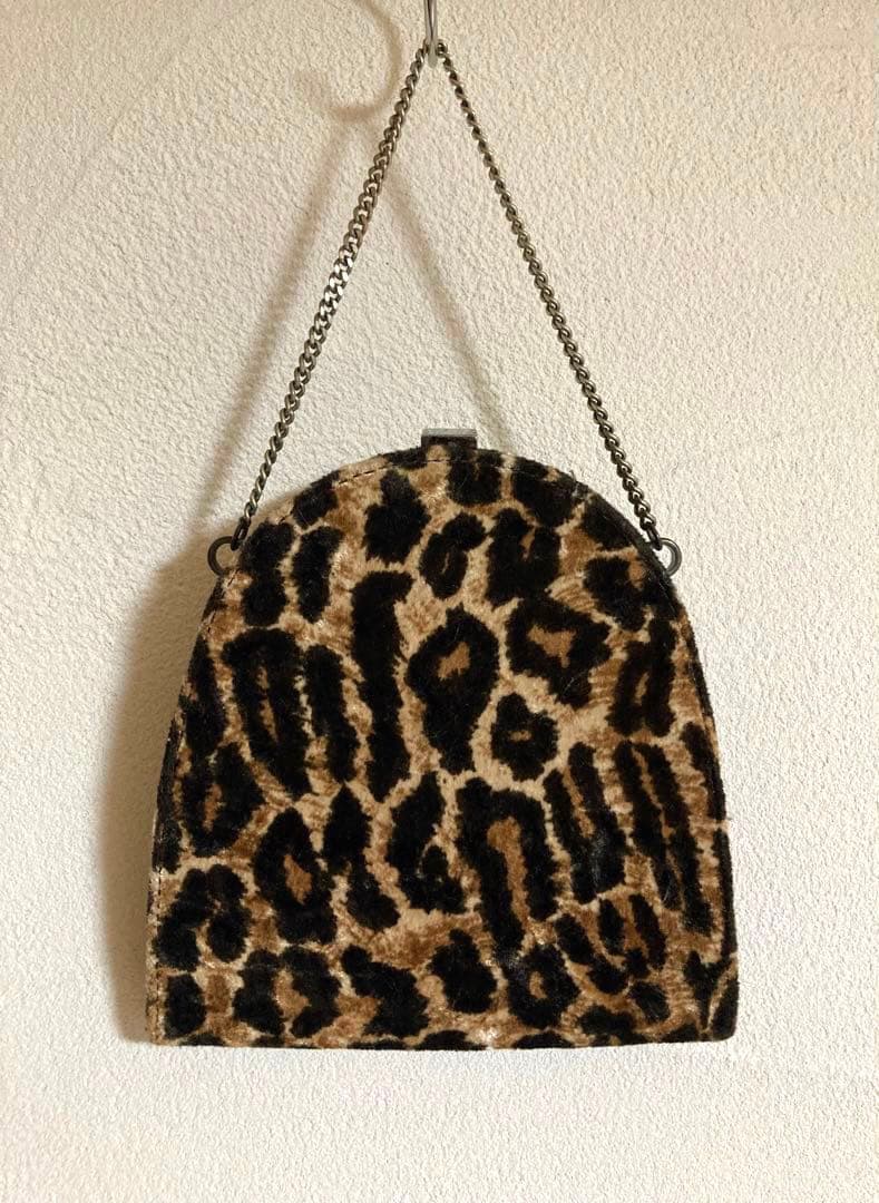 D&G ドルチェ&ガッパーナ ヒョウ柄 パーティー ポーチ がま口 アニマル