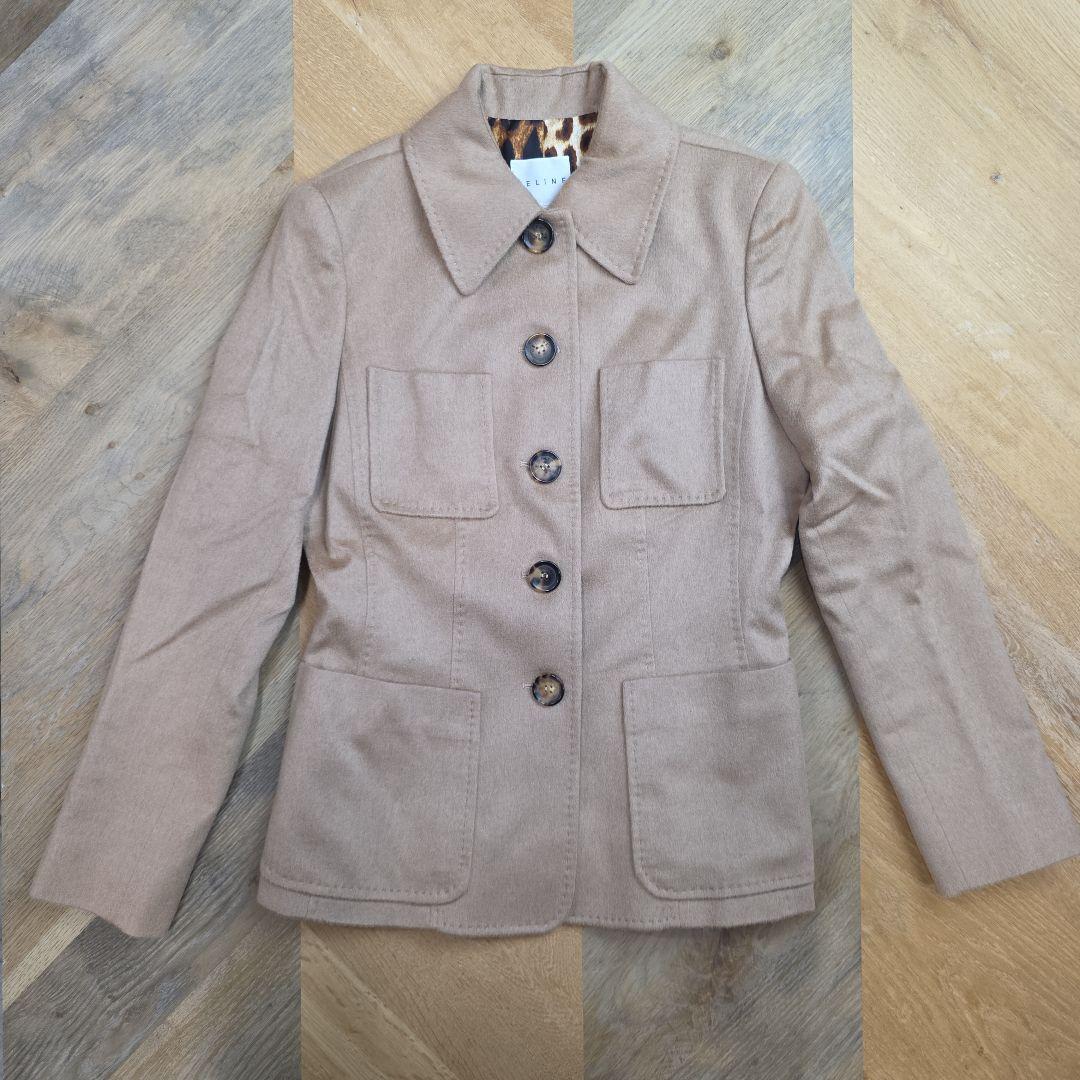 超美品　CELINE ベージュ テーラードジャケット 38　y31