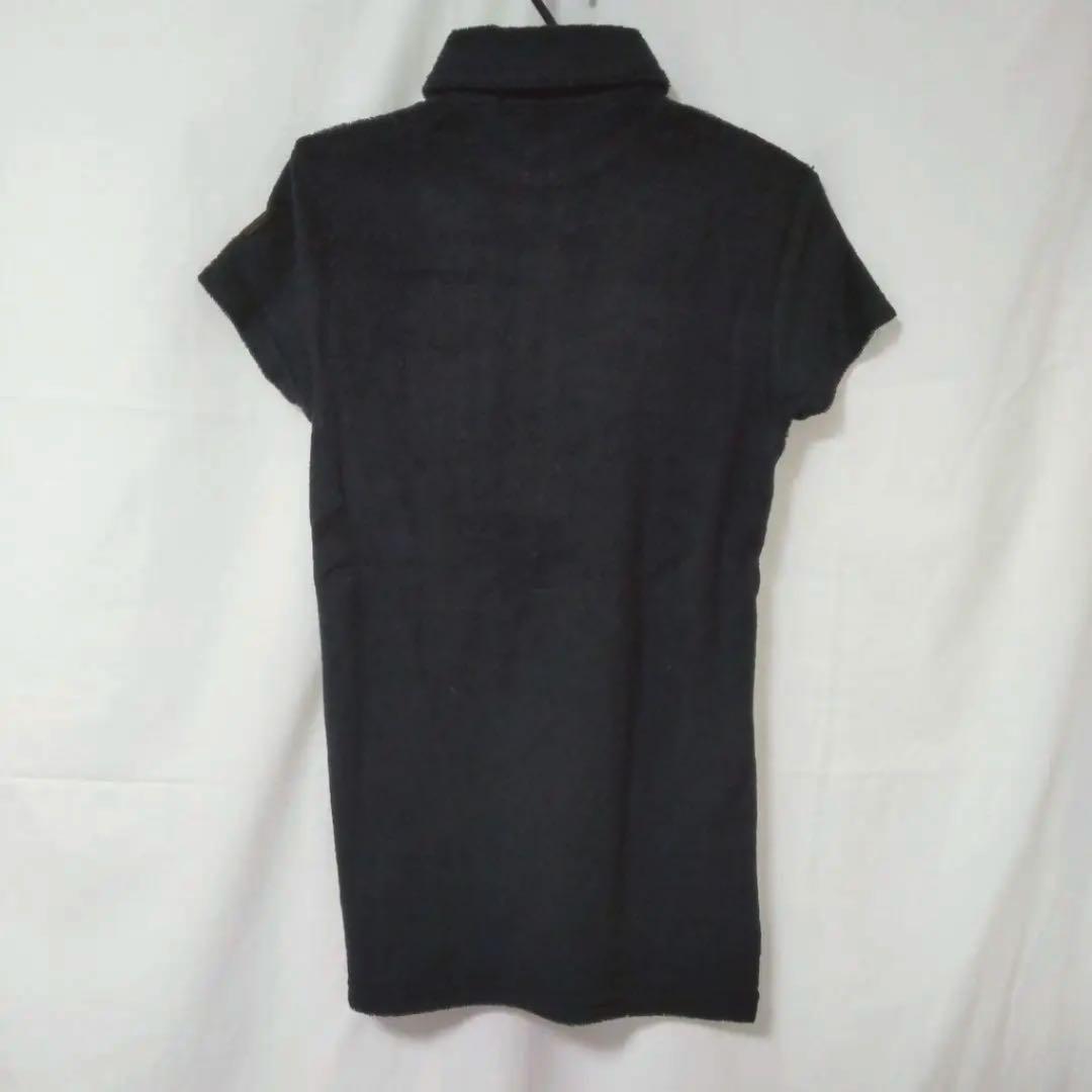 美品✨Roen タオル生地 半袖ポロシャツ 黒