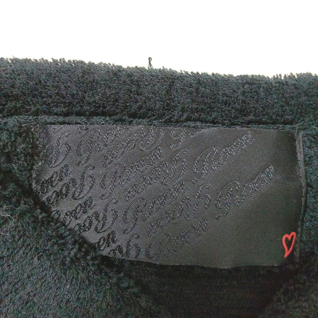 美品✨Roen タオル生地 半袖ポロシャツ 黒