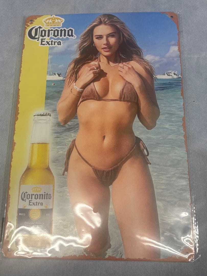 コロナビール　ブリキ看板　メタルサイン　インテリア雑貨　9枚セット