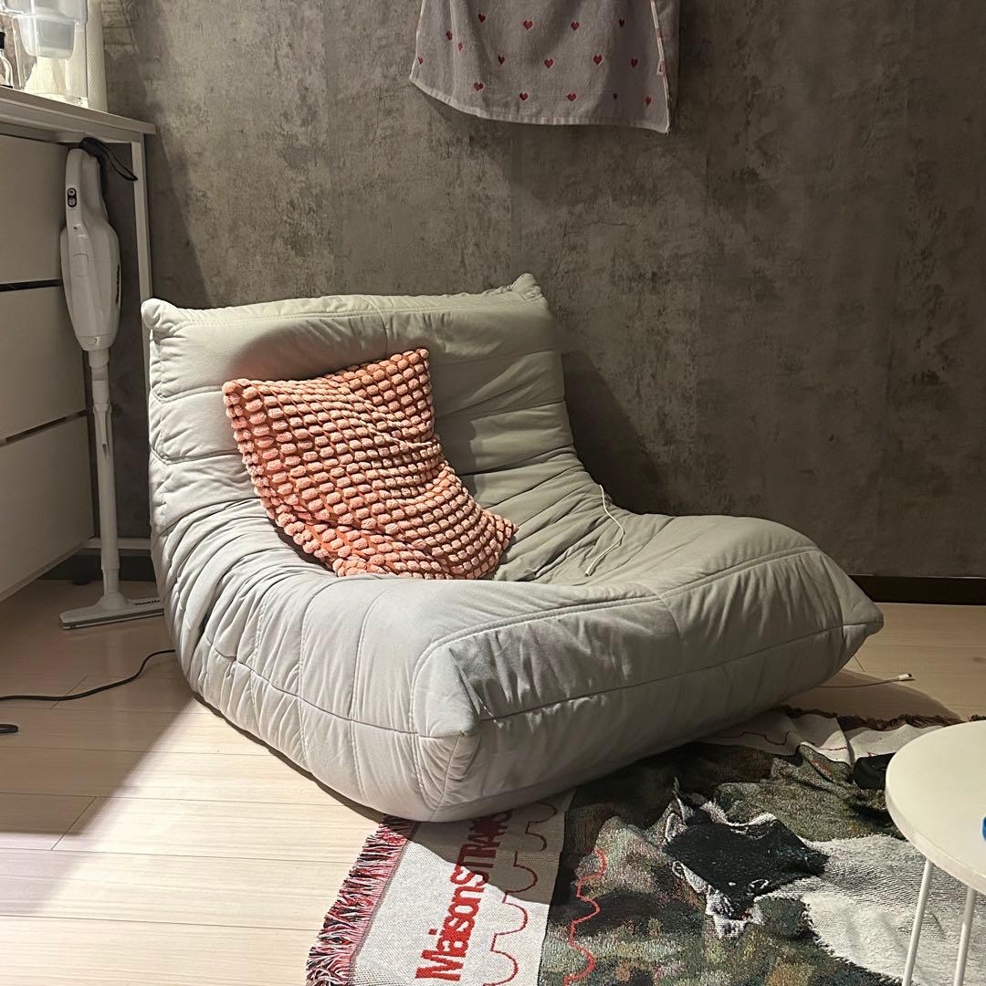 【美品】リーンロゼ トーゴ ソファ リプロダクト品 グレー