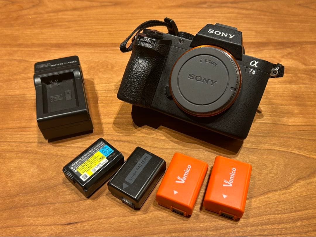Sony α7 II ミラーレスカメラ バッテリー4個付き