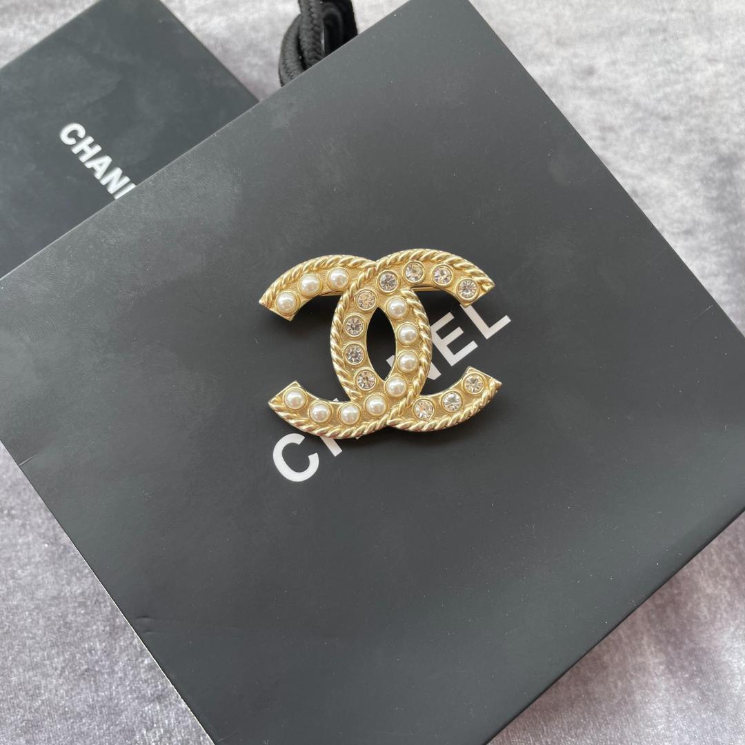 CCドロゴパール ブローチゴールド