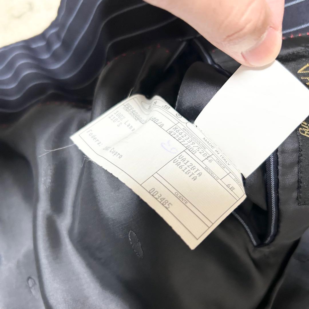 希少　VALENTINO ビジネススーツセットアップ　ネイビー　ストライプ