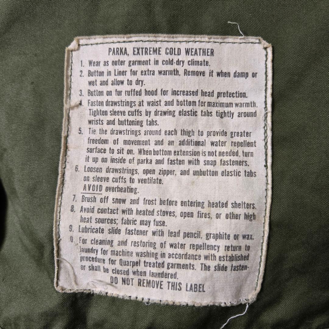 ライナー付属 70sM-65フィッシュテールパーカーsmall regular