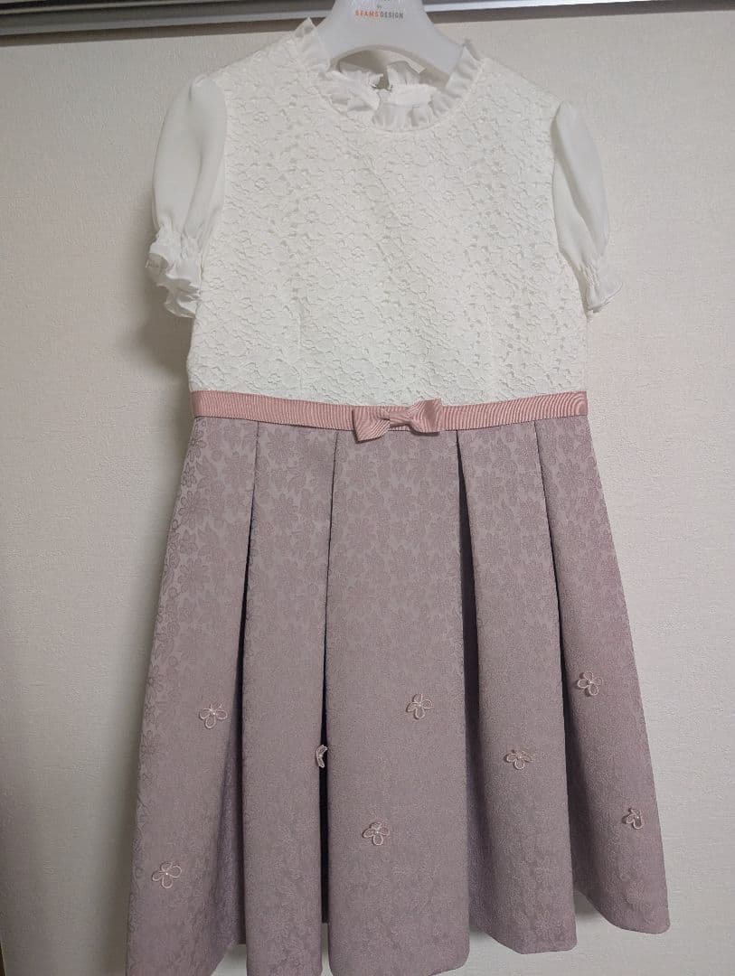 【最終値下げ】BEAMS 女の子 130 ネイビー・ピンク　卒園式入学式※おまけ