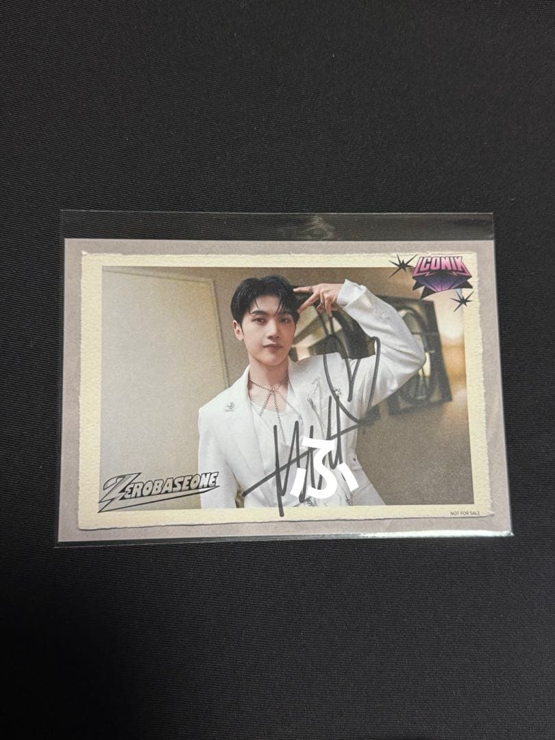 サイン　ポストカード　直筆　ICONIK H賞　メテュ　マシュー