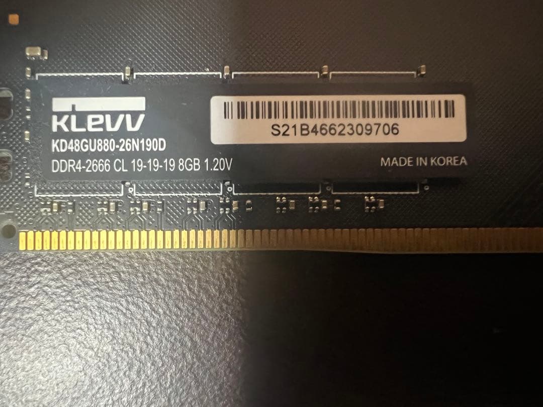 klevv メモリ 8gb×2