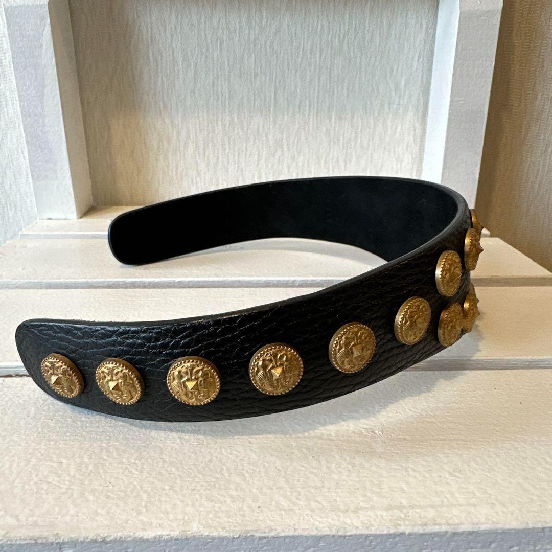 ヘアアクセサリー VALENTINO Gold Studs Head Band